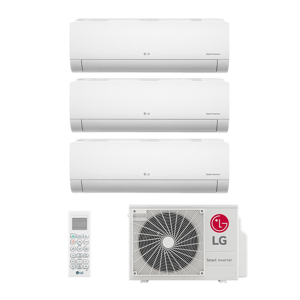 Ar Condicionado Multi Split Inverter LG 21.000 BTUs (3 Evap 9.000) Quente/Frio 220V Monofásico